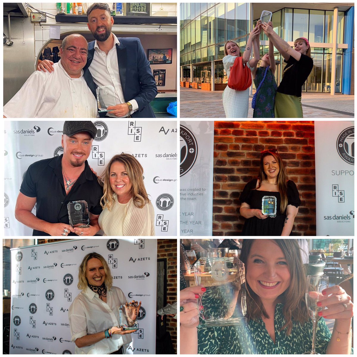 AquaDesignGroup's tweet photo. A look back at @MIS_Awards #MadeInStockport Awards 2023 #MISA23. This is a selection of photos π #BusinessAwards #Stockport #CreativeBizHour https://t.co/MgcsAMaU2E