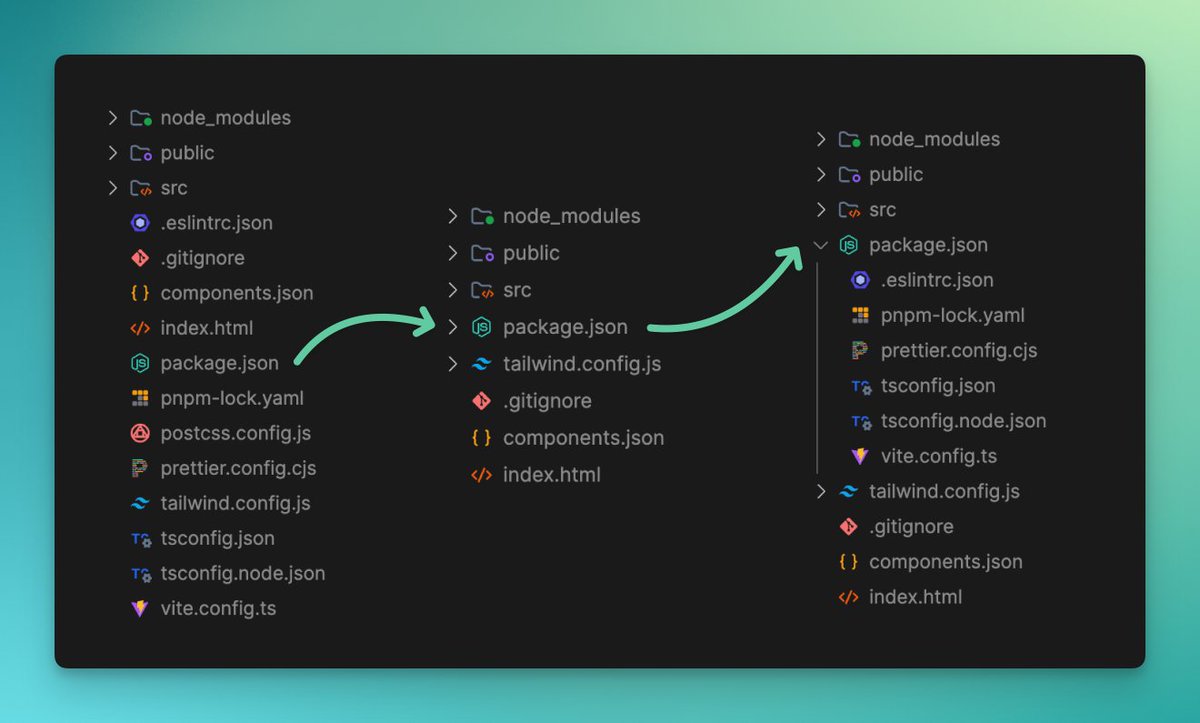 Algo que me incomoda em projetos JS/TS é a quantidade de arquivos de configuração 🥴

Por isso, usei a feature de agrupar arquivos do VSCode para categorizar e esconder os arquivos de configuração específicos de uma linguagem/ferramenta.

Vou deixar a config nos comentários 👇🏻