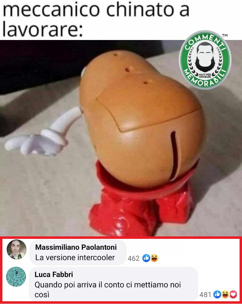 CM_Memorabili's tweet photo. Gente che "regala sorrisi" senza manco accorgersene. #commentimemorabili #realisticherappresentazioni #meccanici https://t.co/mYsI3y23YO