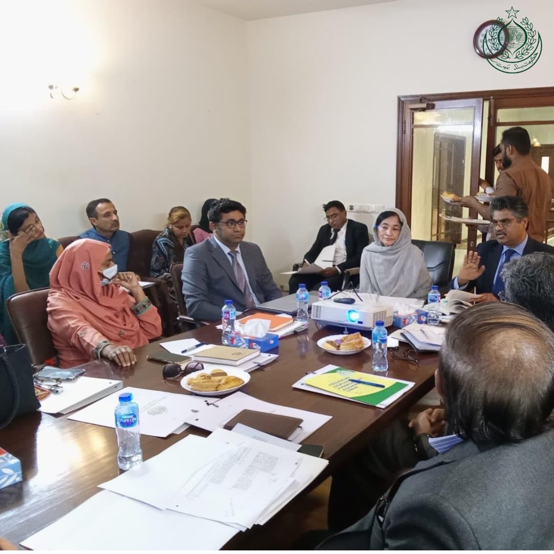 Swdsindh's tweet photo. Human Rights Meeting at TIC: Addressing UN concerns on Pakistan's ICCPR report. Chaired by Secretary Human Rights Ms. Tahseen Fatima, joined by Additional Secretary Social Welfare and Director (OPS), Sindh Child Protection Authority. Advocating for justice and equity! https://t.co/VSHOr5yj7Q