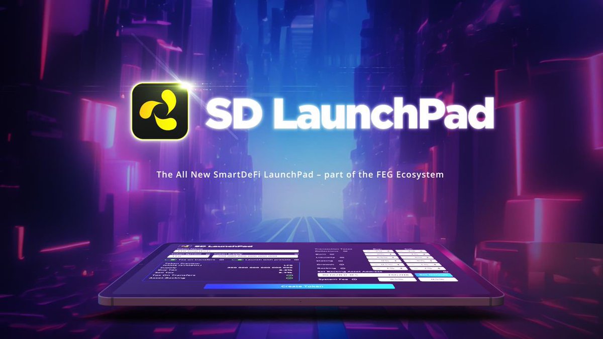 Ste_Cha78's tweet photo. The new SD Launchpad will blow minds, you can launch your own token in minutes and you will have at your finger tips all these features: Staking, Asset-backing, Adjustable Tokenomics, FrontRun bot protection, LGE Liquidity Generation event for funding your project in a safer manner plus you can say its your token is also fully audited by Peckshield with max 3 star security rating. Pretty neat but how does this boost FEG, oh in many many ways 

DYOR - https://t.co/AZ6QhJt2xJ & https://t.co/0BmvTZ5TJD 👀 Time to buy FEG before SDL release?? 

Up to you NFA 🤝

💪🏽❤️🦍

#FEGtoken #SmartDeFi