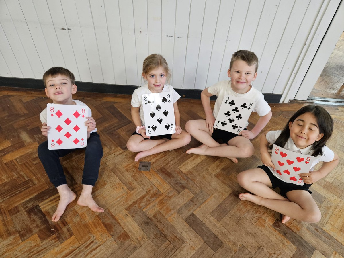 AnParkInfants's tweet photo. Our first day back involved mixing some Maths into our PE lesson! An excellent start to the Spring Term 😊 #apiyeartwo #physicalmaths #childcentred ♠️♦️♣️♥️ https://t.co/OML8vw5Q4N