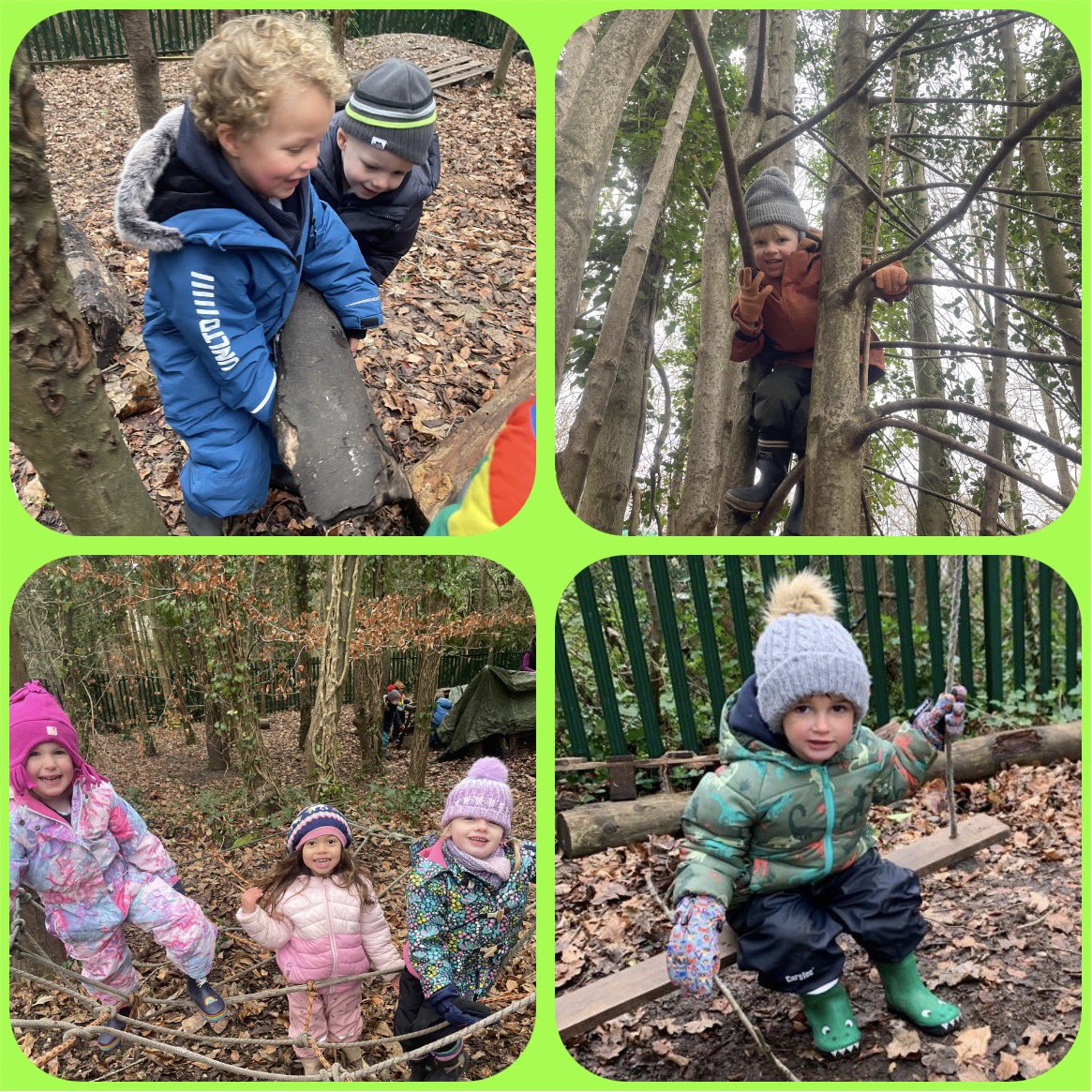 What a wonderful morning preschool have had in the forest 🌳🌲💚 Den building, feeding the pigs, climbing, swinging in the trees and having a chat with the chickens 💚🌲🌳<a href="/DanesfieldSchl/">Danesfield School</a> <a href="/DanesfieldFS/">Danesfield Forest</a>