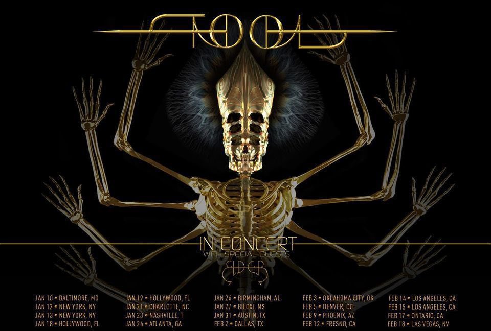 ToolPusciferAPC's tweet image. Who’s ready for some @Tool in 2024 ! Tour kicks off Wednesday in Baltimore at the @CFGBankArena with Special Guest @beholdtheelder ! What songs are you hoping to hear? @mjkeenan @AdamJones_tv @lobalorning #DannyCarey #ToolTour #ToolBand