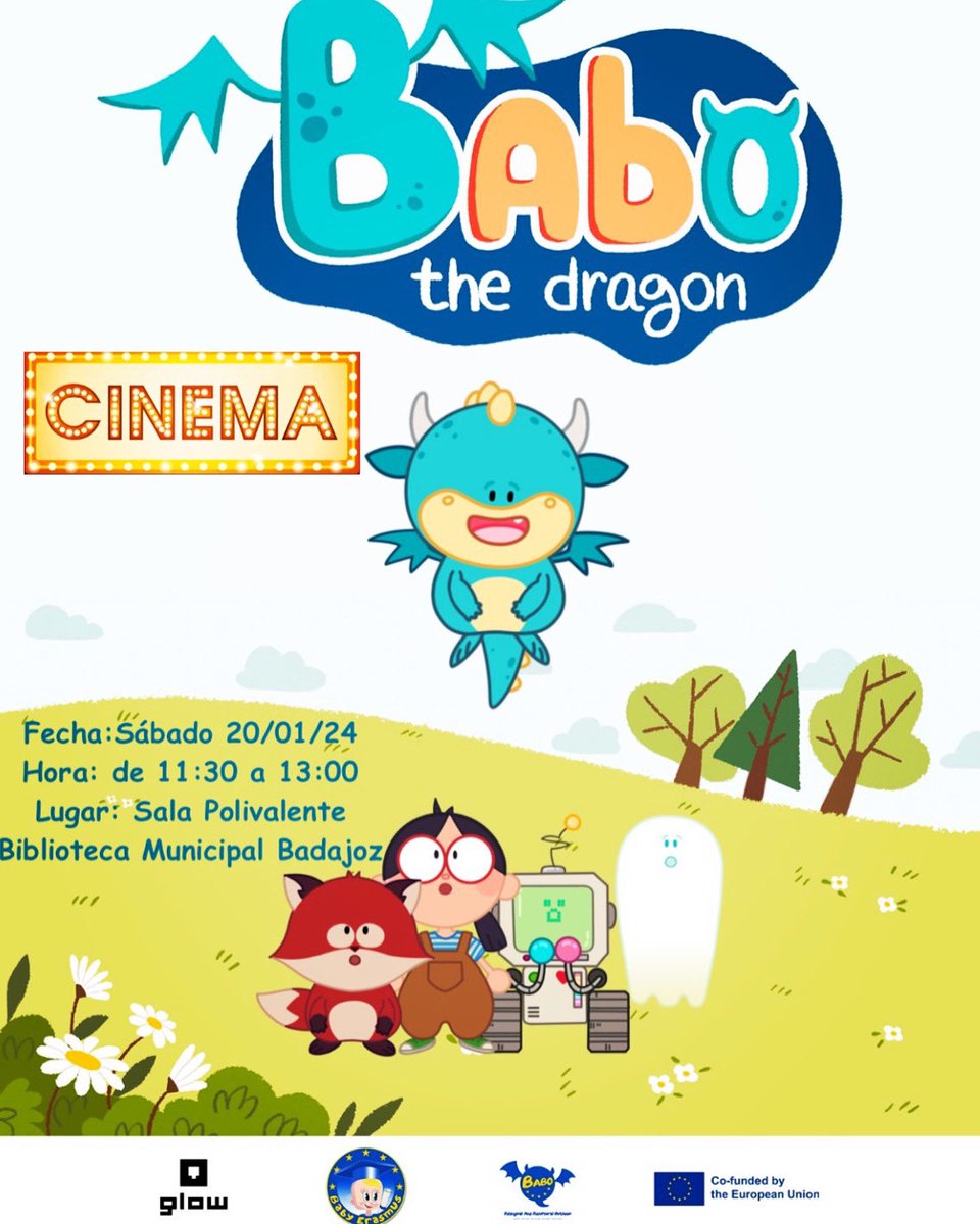 ESTRENO DIBUJOS “BABO THE DRAGON” 
🎬🎥🎞️😍🍿👨‍👩‍👧‍👦🍿👦🏻🍿👧🏼🍿👵🏻🍿
Los reyes magos nos han traído el mejor regalo que podíamos pedir para todos los alumnos de infantil que están aprendiendo un segundo idioma. <a href="/BabotheDragon/">Babo the Dragon</a>