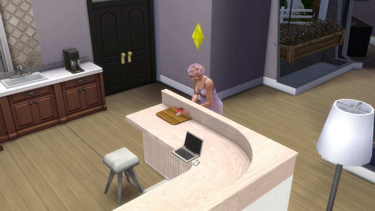 NomadSimmer's tweet photo. Farrah got some super powers to be cooking through the islands trim 💀 she's writing all about it in her new book - LIVE NOW: https://t.co/QsshSzug30 | #sims4 #thesims4 #sims4bugs #sims4livestream #youtubelive #GamingLife https://t.co/lnkW0iVRvx