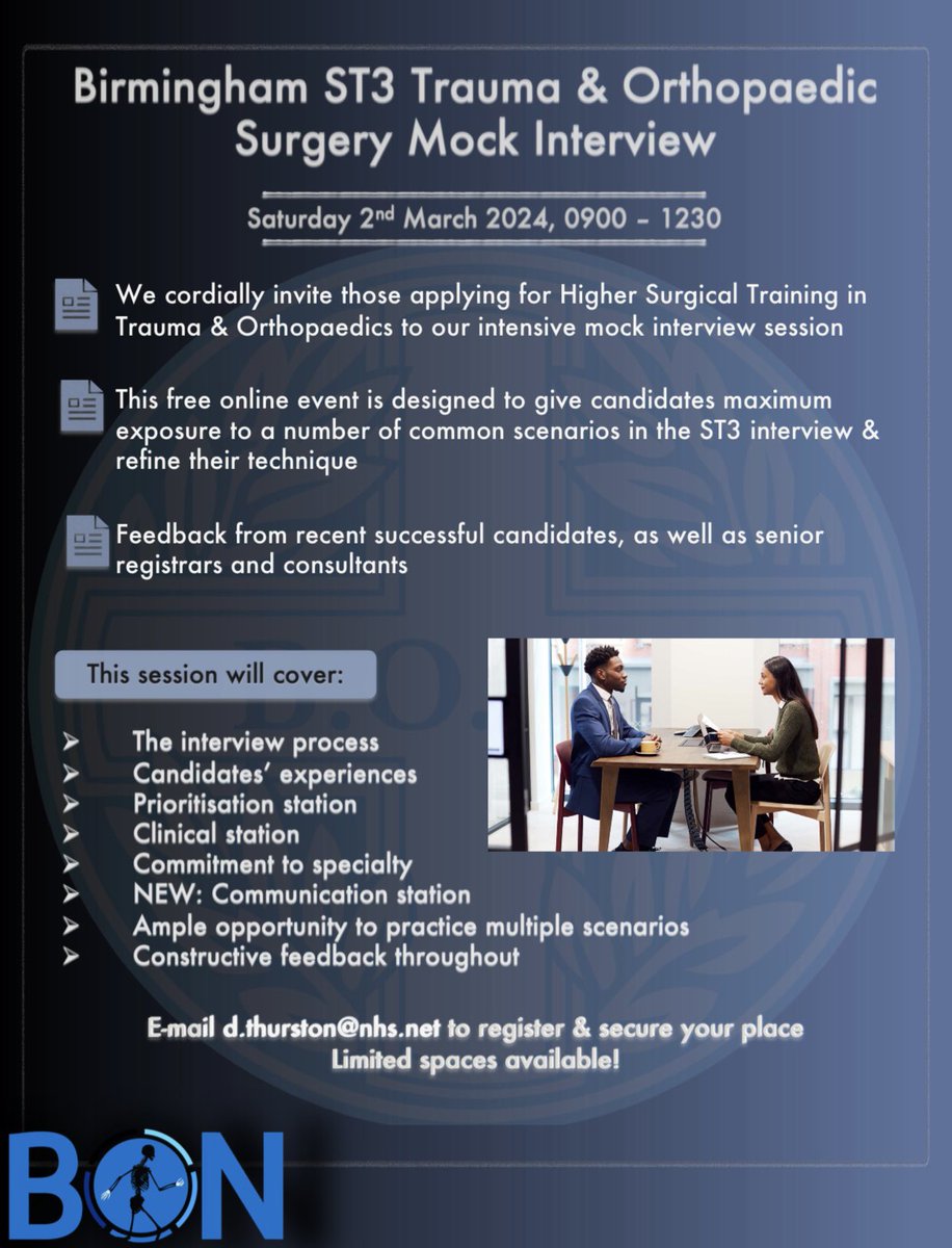 Birmingham Orthopaedic Network tweet media