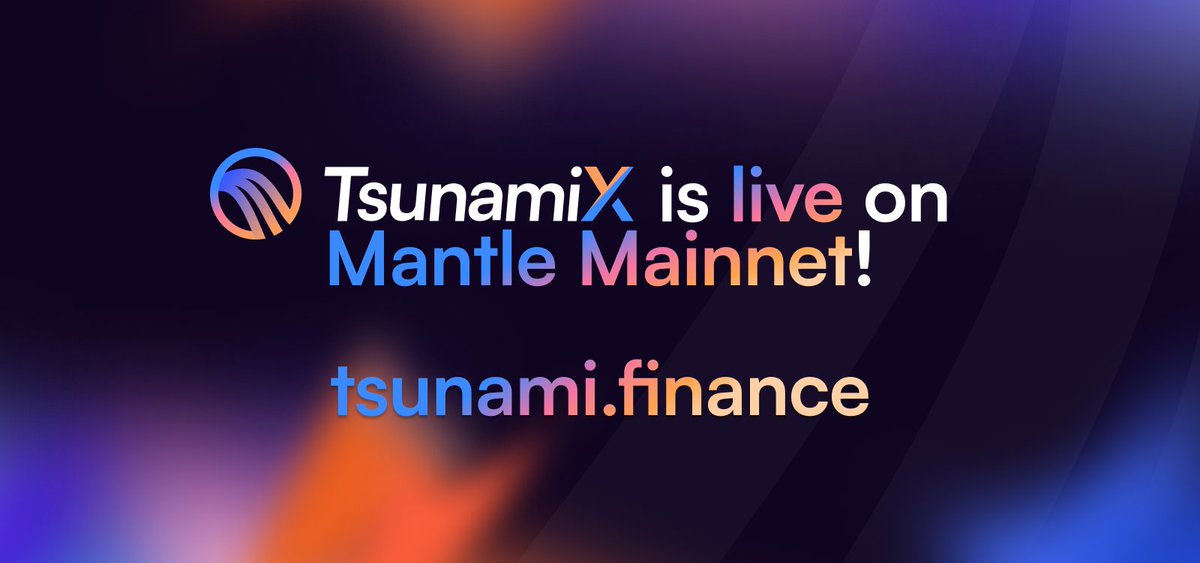 TsunamiFinance_'s tweet photo. We're thrilled to announce that TsunamiX is officially live on @0xMantle mainnet!

- Swap & trade margin spot with 0% price impact
- Access 50x leverage & low fees with liquid sustainable yields
- Win or lose, collect points to earn Web3 native incentives
& much more!

Get ready for a wave of new opportunities and rewards only at https://t.co/Qw2IExu0AE 🌊