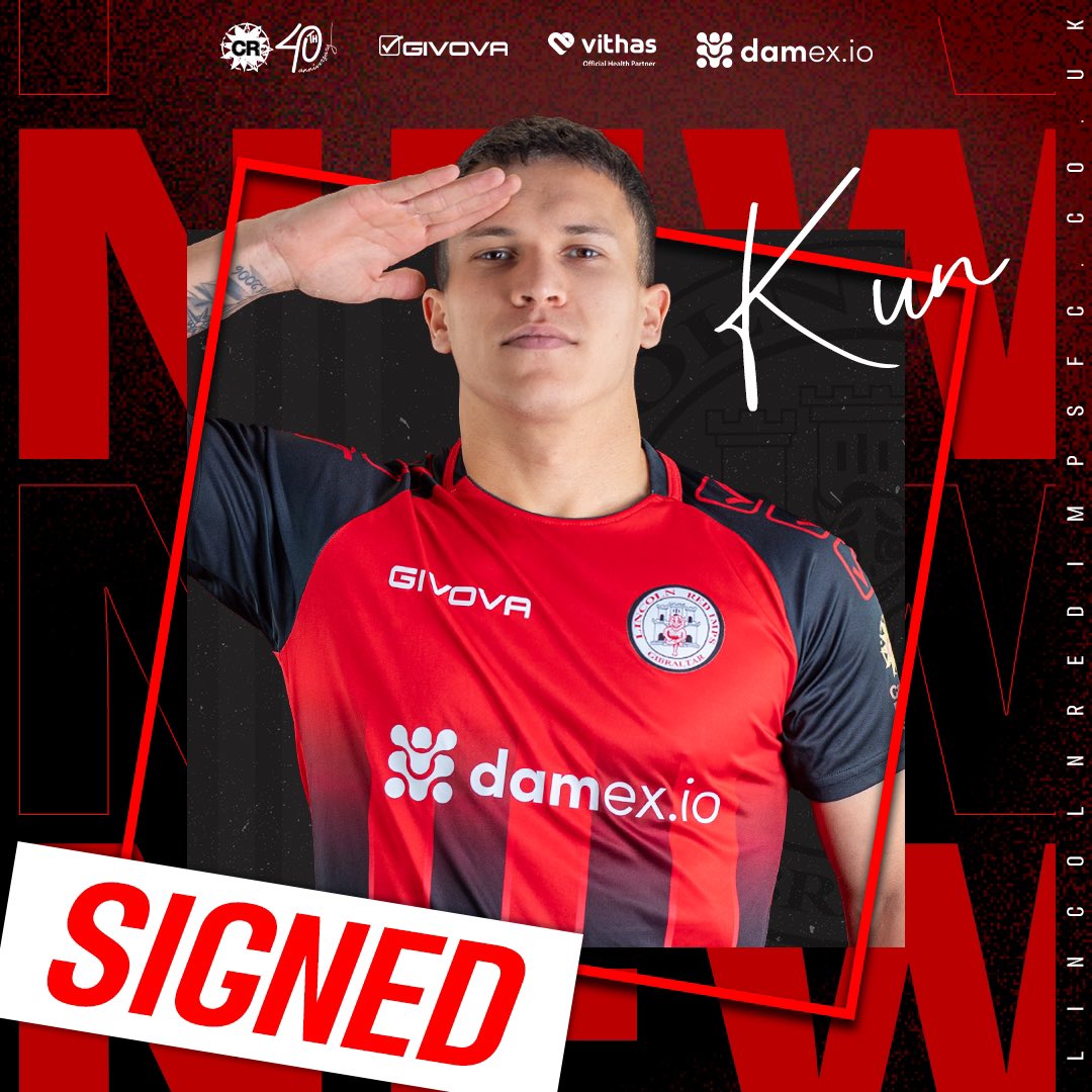 LincolnRedImps's tweet photo. ✍️ Introducing our first signing… 

Kun Kun Kun 🎶

@HoskunTemeuzkov is our new number 9️⃣ https://t.co/5A0TNb8CVx