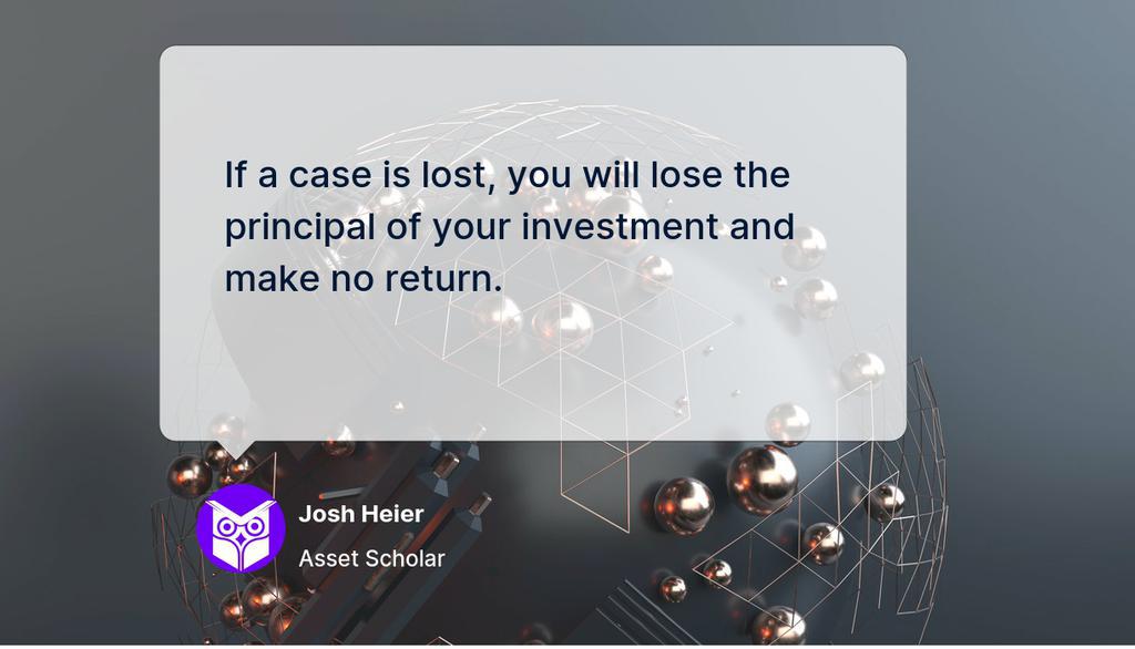 AssetScholar's tweet image. The median return for cases that had been resolved at the time (including the losses) was 52% annualized.

Read the full article: LexShares – The Best Place For Litigation Financing Opportunities
▸ lttr.ai/AMoOa

#AlternativeInvestments #LitigationFinancing