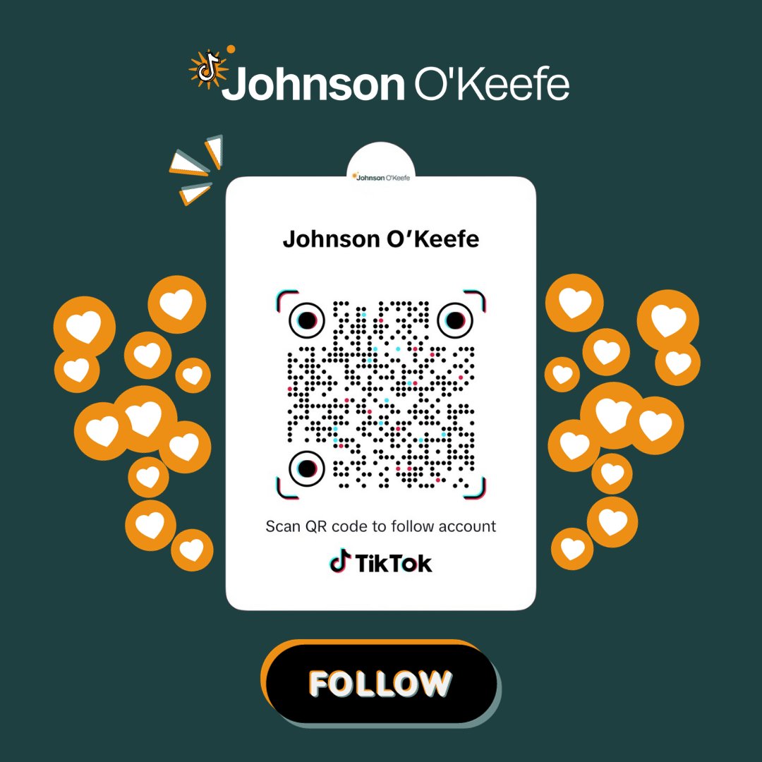 Johnson_Okeefe's tweet photo. Want a lighter take on legal tips and family law insights?👍 Scan our code, hit that follow button, and get ready to learn, laugh, and connect with the JOK family on a whole new level! 😄 #Tiktok

You can also find us using this link:  https://t.co/tCVEZ7tyeu https://t.co/xBNAG6rDUo