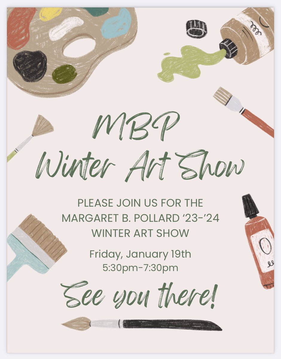 MBP Winter Art Show! Come see what our students have been up to! #CCSArts #OneChatham #mbpmustangs