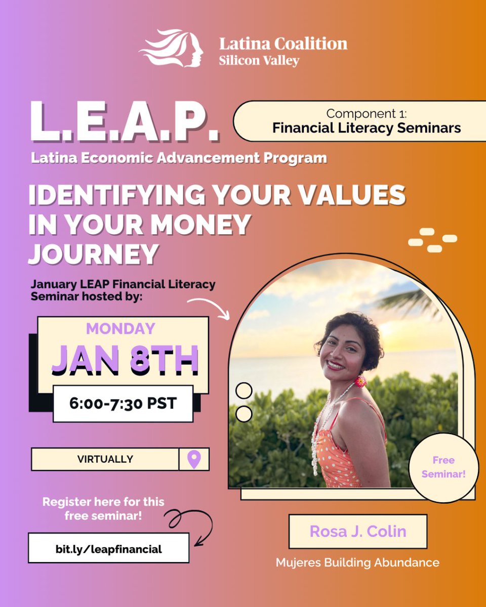 LatinaCoalition's tweet photo. If you haven't registered yet for this FREE VIRTUAL seminar, no worries—there's still time! 🎉 Secure your spot by 5pm and let us help you turn your 2024 financial goals into reality!

Register at https://t.co/Z1IfAXZ5Mh

#LEAP #LCSV #LatinaCoalitionSV https://t.co/u3nJ0hORgt