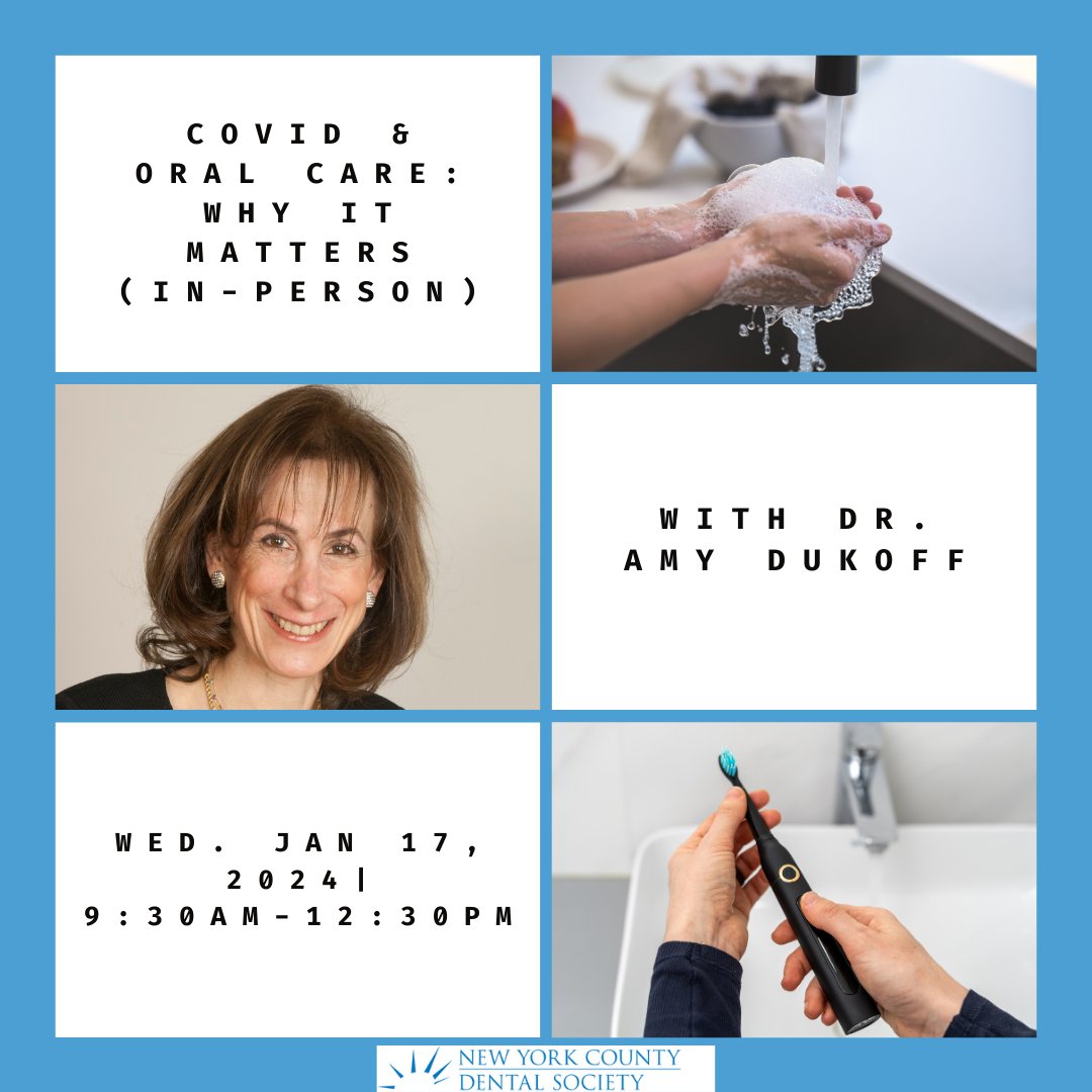 Register for Dr. Amy Dukoff's upcoming course focusing on the vital connection between oral care and COVID infections. Uncover answers to pressing questions about COVID's impact on practices and lives post-pandemic. Sign up now! 🦷

tinyurl.com/5n99tcd7