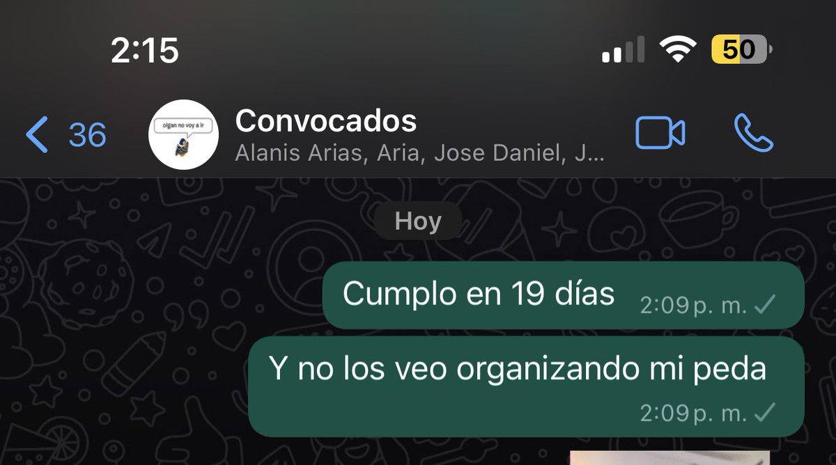 Tocó enviar indirecta porque no veo movimiento