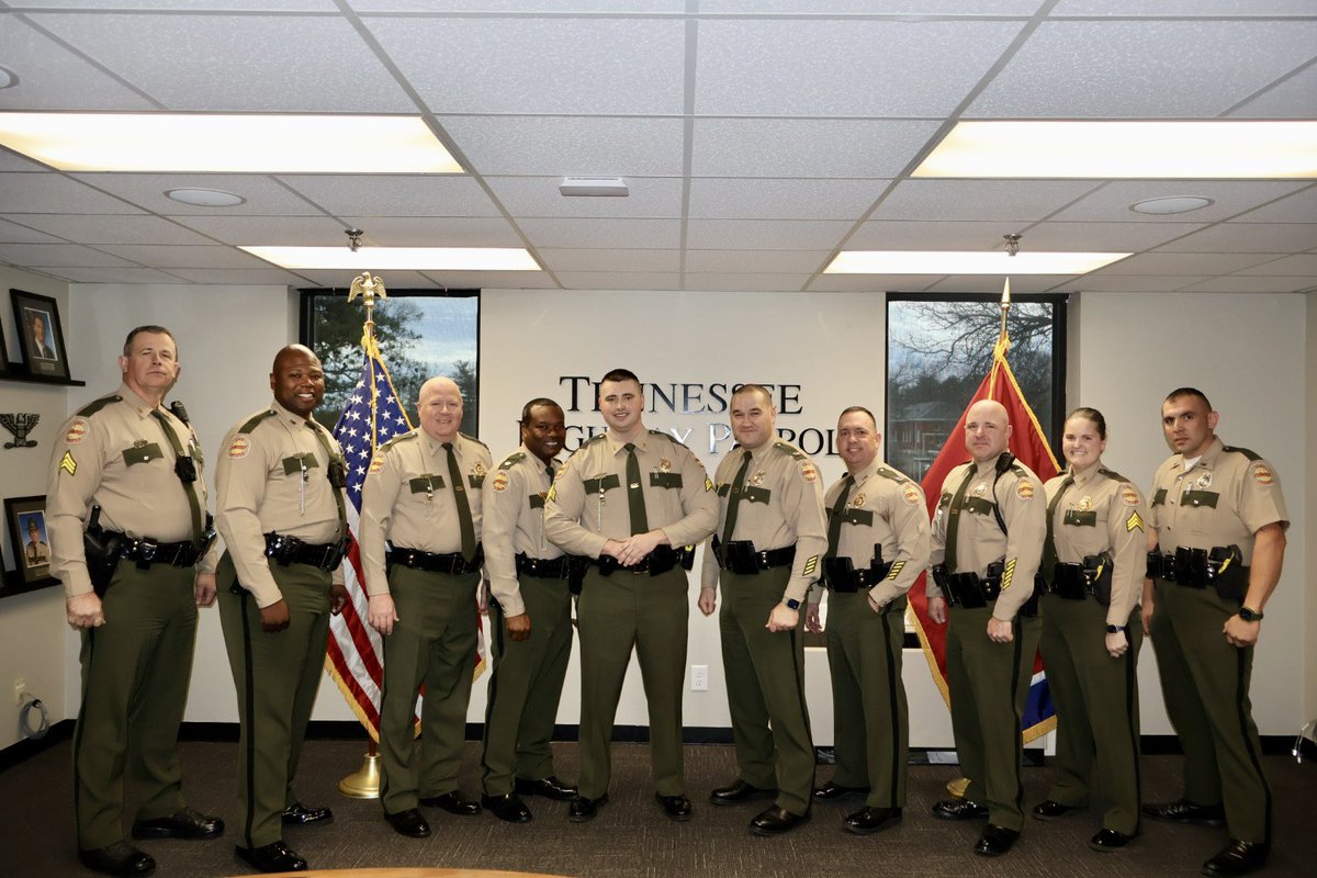 I am proud to announce the promotion of Matthew Gilday to Sergeant. He will serve over @THPNashville operations in Robertson Co. Congratulations, said Colonel Matt Perry.