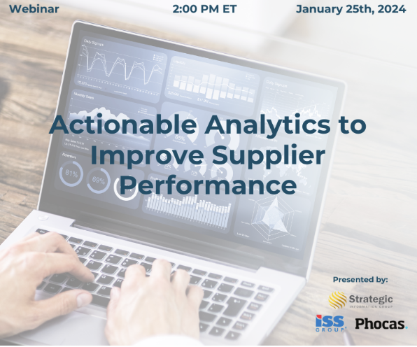 issgroup's tweet photo. Webinar: Actionable Analytics to Improve Supplier Performance
Enhance Supplier's Performance with the iPurchase Buyer's Dashboard

Join us on January 25th at 2 PM Eastern for a comprehensive Webinar:  Actionable Analytics to Improve Supplier Performance. https://t.co/1KPll4EJry
