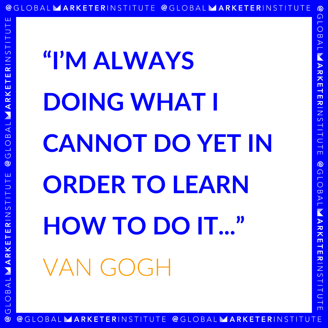 globalmarketer_'s tweet photo. My favourite quote right now from #VanGogh... What will you do this year, that you cannot do yet, in order to learn how to do it? :) https://t.co/xyB4nYxttM
