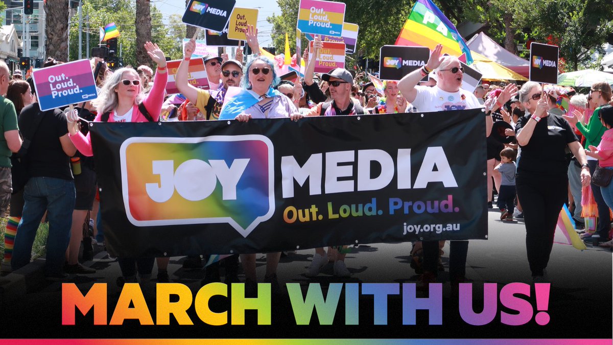 To celebrate JOY's 30th year, we're inviting all JOY Members and JOY Team to march together under the JOY banner at Midsumma Pride March 2024! Register your interest: joy.org.au/march 🏳️‍🌈🏳️‍⚧️