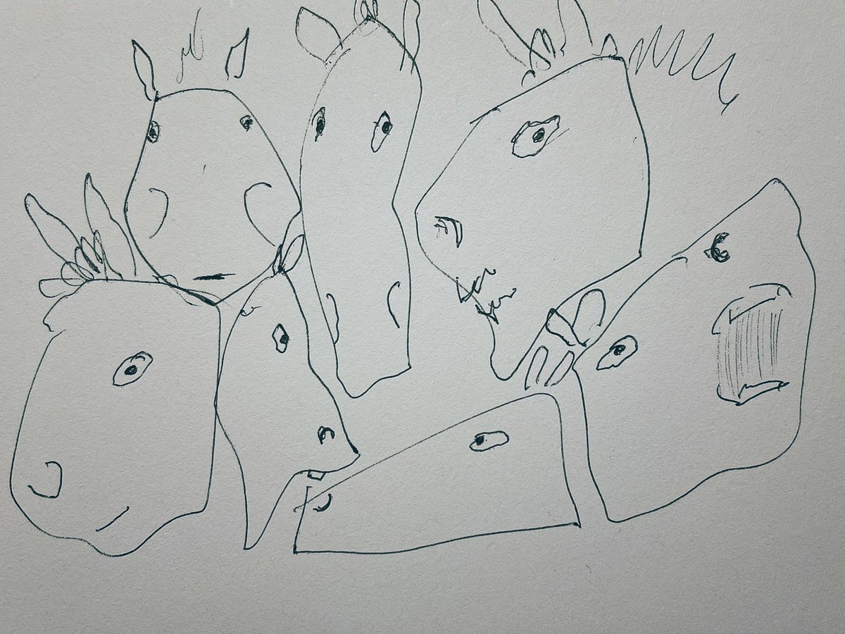 Random shapes make random horse