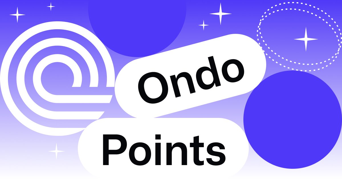 📢 The Ondo Foundation is excited to announce the Ondo Points program to reward community members and increase awareness of products in the Ondo Ecosystem 📢 🌊 You can earn points in many ways, from participating in the community and DAO to using Ondo products and services. The
