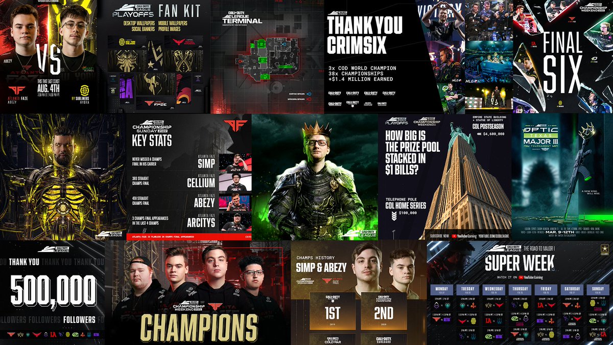As of the New Year, the team and I at <a href="/AOECreative/">AOE</a> will no longer be the managing partner for <a href="/CODLeague/">Call of Duty League</a> socials.

It's been an incredible 4-year journey. In that time, I've covered nearly every match since the inaugural CDL season, made over 40,000 posts, led numerous social