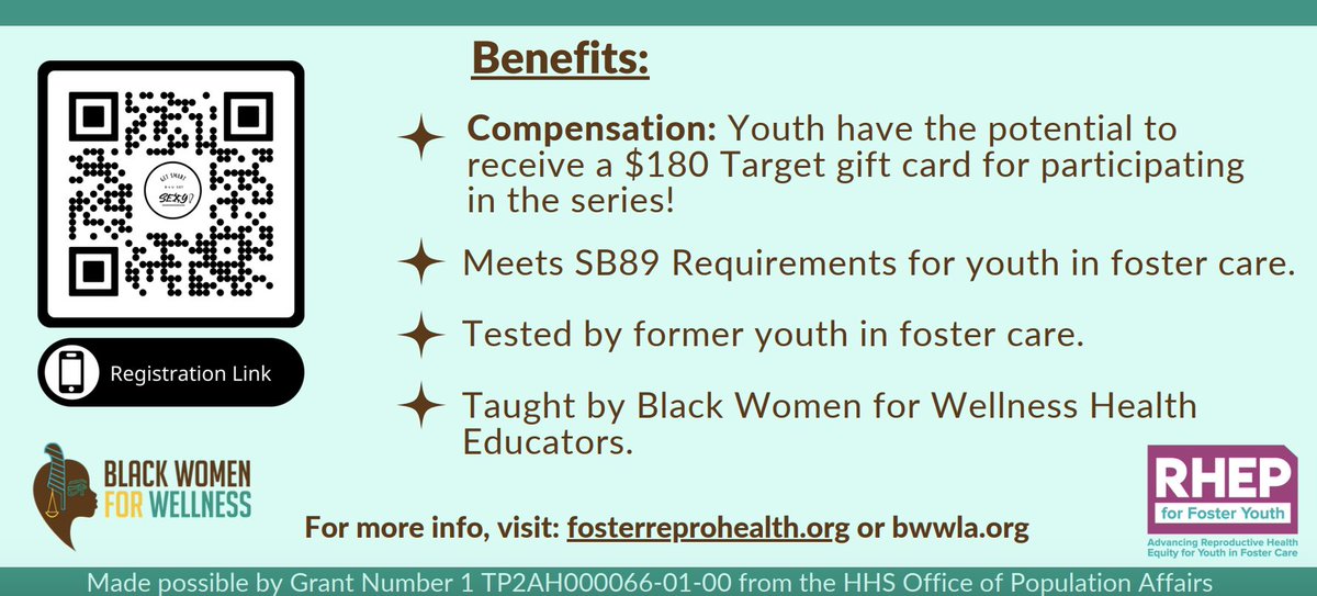 NCYLHealth's tweet image. Check out eligibility requirements &amp;amp; new dates for Teen Talk: Foster Youth, the free, comprehensive sex ed course for youth in foster care➡ rhep.info/sexed

#FreeClass #FosterYouth #FosterResource #BWW