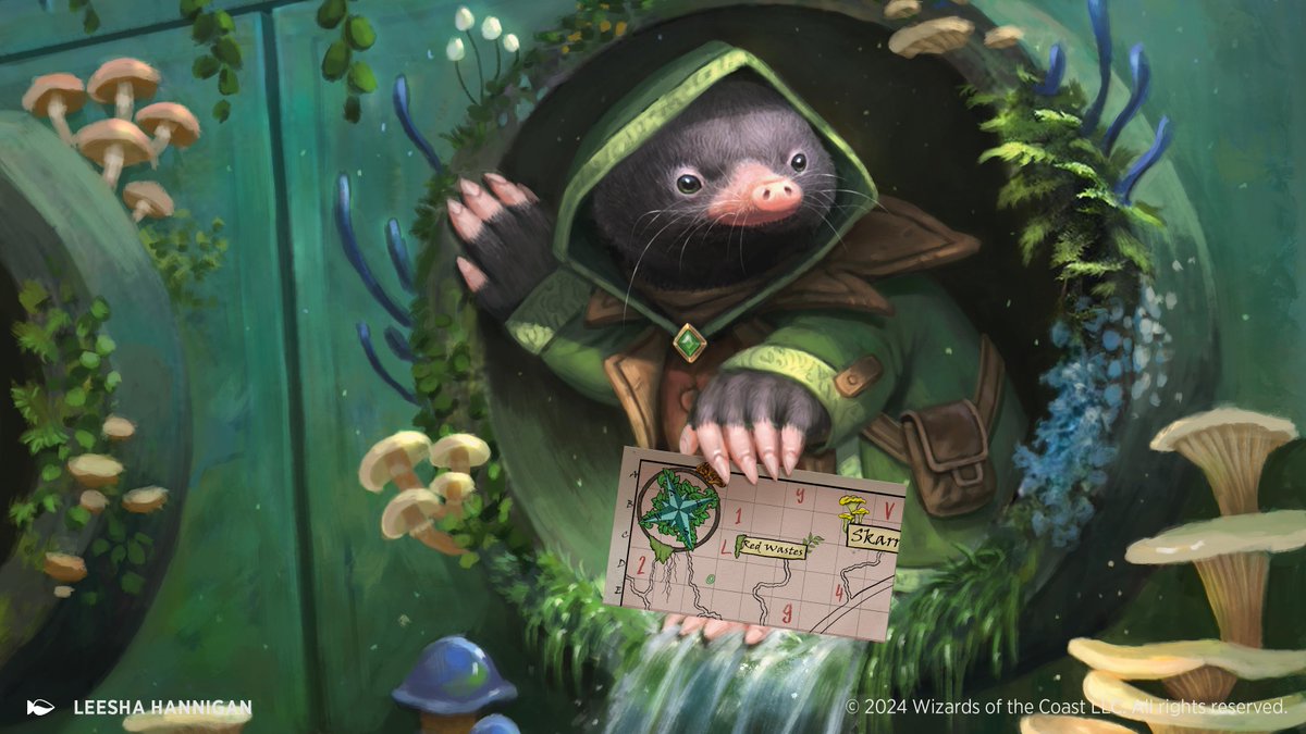 wizards_magic's tweet photo. Hey little guy, what'cha got there? #MTGKarlov 🐾 https://t.co/5XXNK9BpON