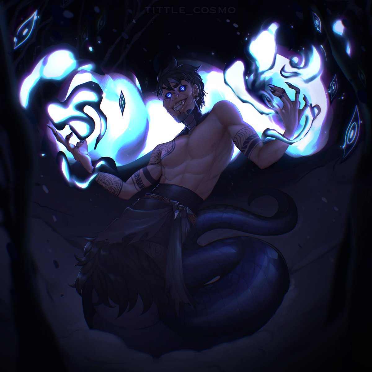 tittlecosmo's tweet image. 💙+🔁= FELICIDADE 💗

Finalmente terminei esse redesign do Irid. O poder principal dele era controlar o medo das pessoas,  mas ele em si não era tão ameaçador. Agora tá melhor &amp;gt;:3

#art #oc