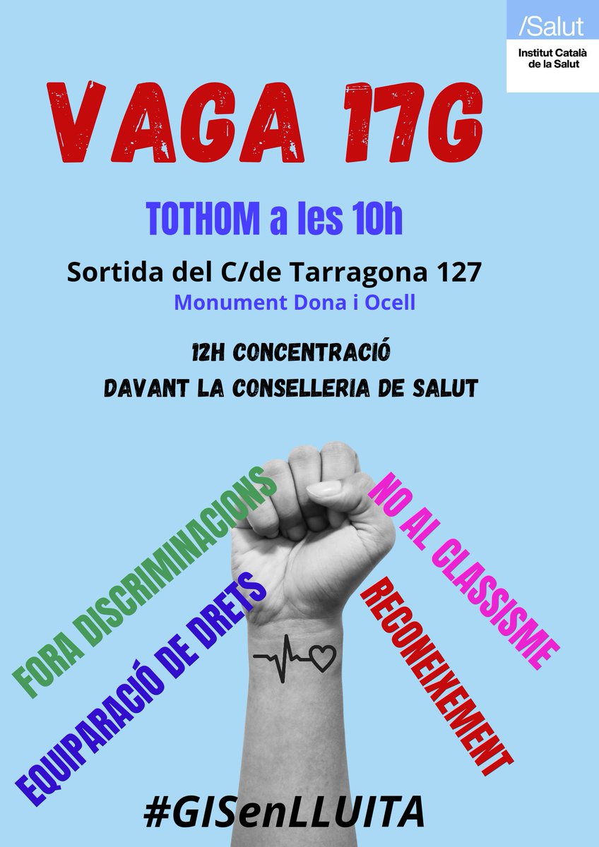 #GISenLLUITA 
#GISenPEUdeGUERRA
#3rAcord #3erAcord #Vaga3rAcord #Merdacord
#BalcellsDIMISSIÓ
socgisdelics@gmail.com