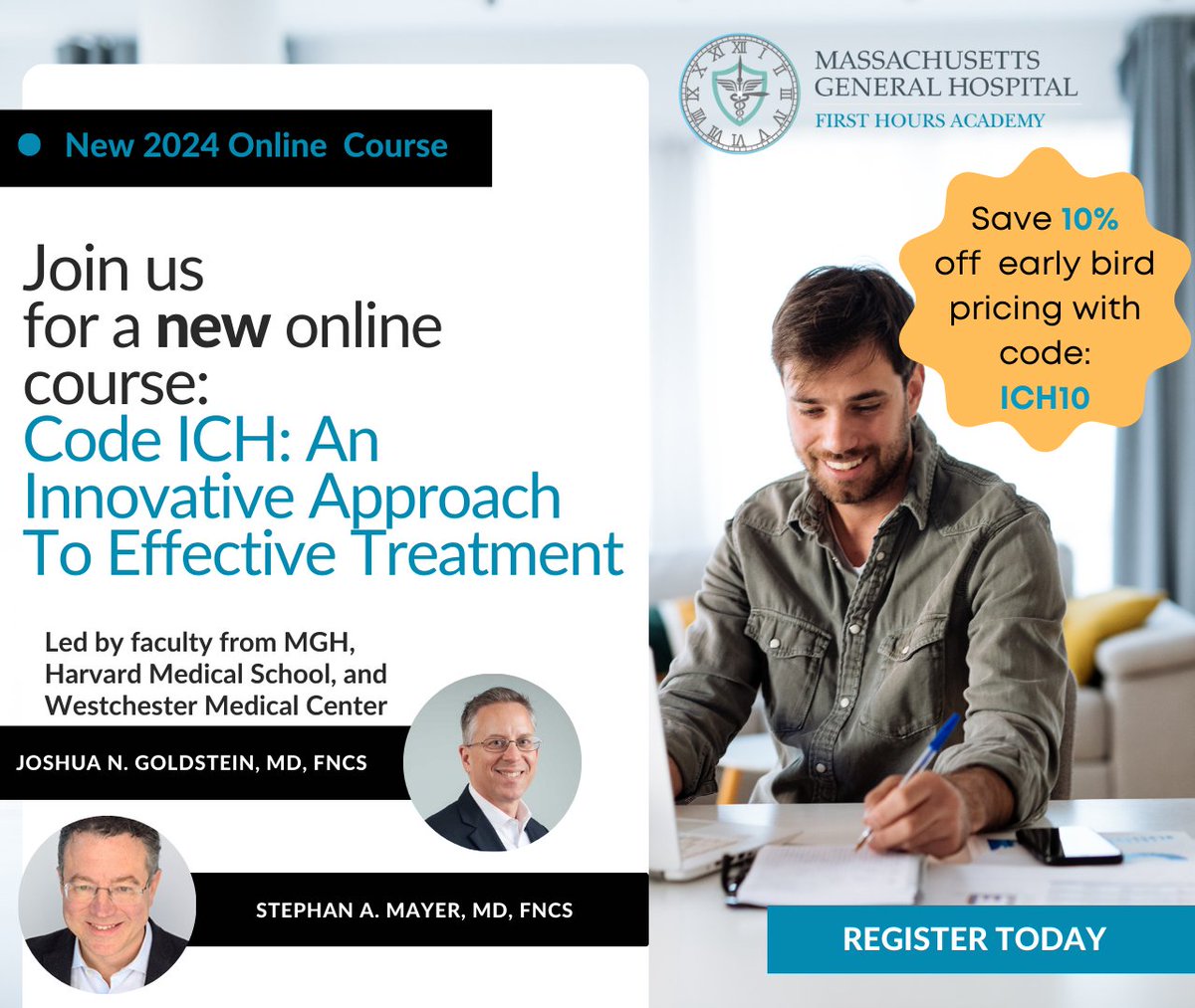 Josh Goldstein (@joshgoldsteinmd) on Twitter photo Coming soon - the #CodeICH course! Register here for a new 8 hour CME course dedicated to ICH! lms.mghcme.org/CodeICH Coming soon - the #CodeICH course! Register here for a new 8 hour CME course dedicated to ICH! lms.mghcme.org/CodeICH