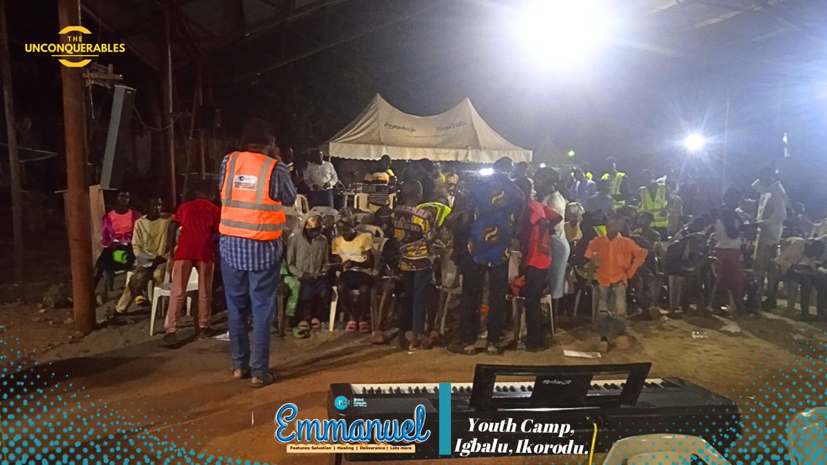 ceo_nourish's tweet photo. During the December Retreat/GCK, #GCKEmmanuel, our drama, "RAPTURE ALERT" was played in the Youth Camp in Igbalu campground, Ikorodu and...
God magnified Himself!😭😭

We saw youths who trooped out to surrender their hearts to Jesus!
May the encounter last!
#GCKinLagos https://t.co/lCQCftJg7E