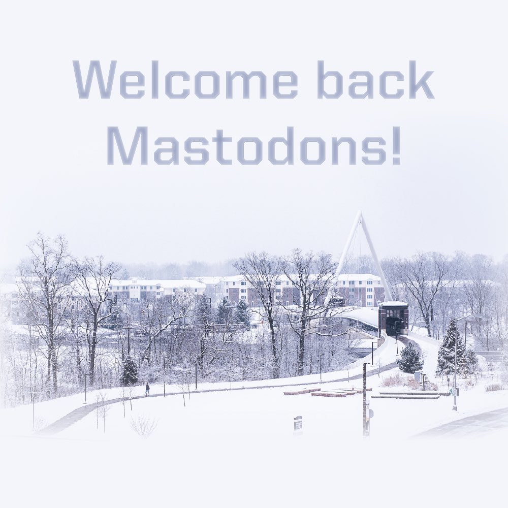 IntegratedPFW's tweet photo. Welcome back, Mastodons! We are accepting walk-ins all week. If you have just a quick question, e-mail your advisor for a prompt response. #GoDons #integratedstudies #spring2024 https://t.co/gTfWWZpcqE