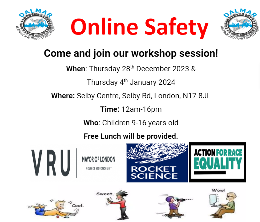 DalmarHFD's tweet photo. 🌐✨ Our Online Safety Session over the holidays was a success! 🚀 Thanks to everyone who joined us for this crucial discussion on internet safety. Funded by @rocketscience @violencereduction Let's continue fostering a safer digital community together! 💻🔒 #OnlineSafety https://t.co/Y5d20U4a3B