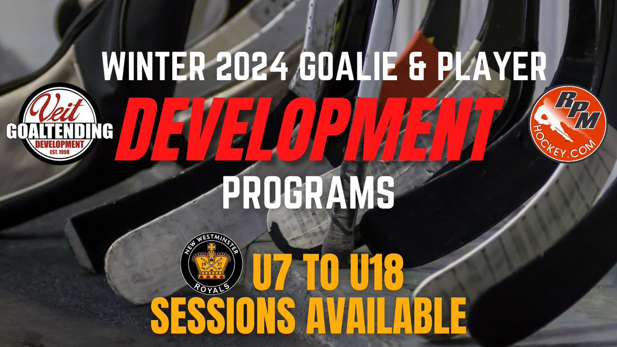 Royals Families | A reminder to sign up for our Winter 2024 development programs for Royals Goalies and players. Hockey Players: Registration is now open and accessible at rpmhockey.com. For available goalie sessions, please contact coachcoordinator@nwmha.ca