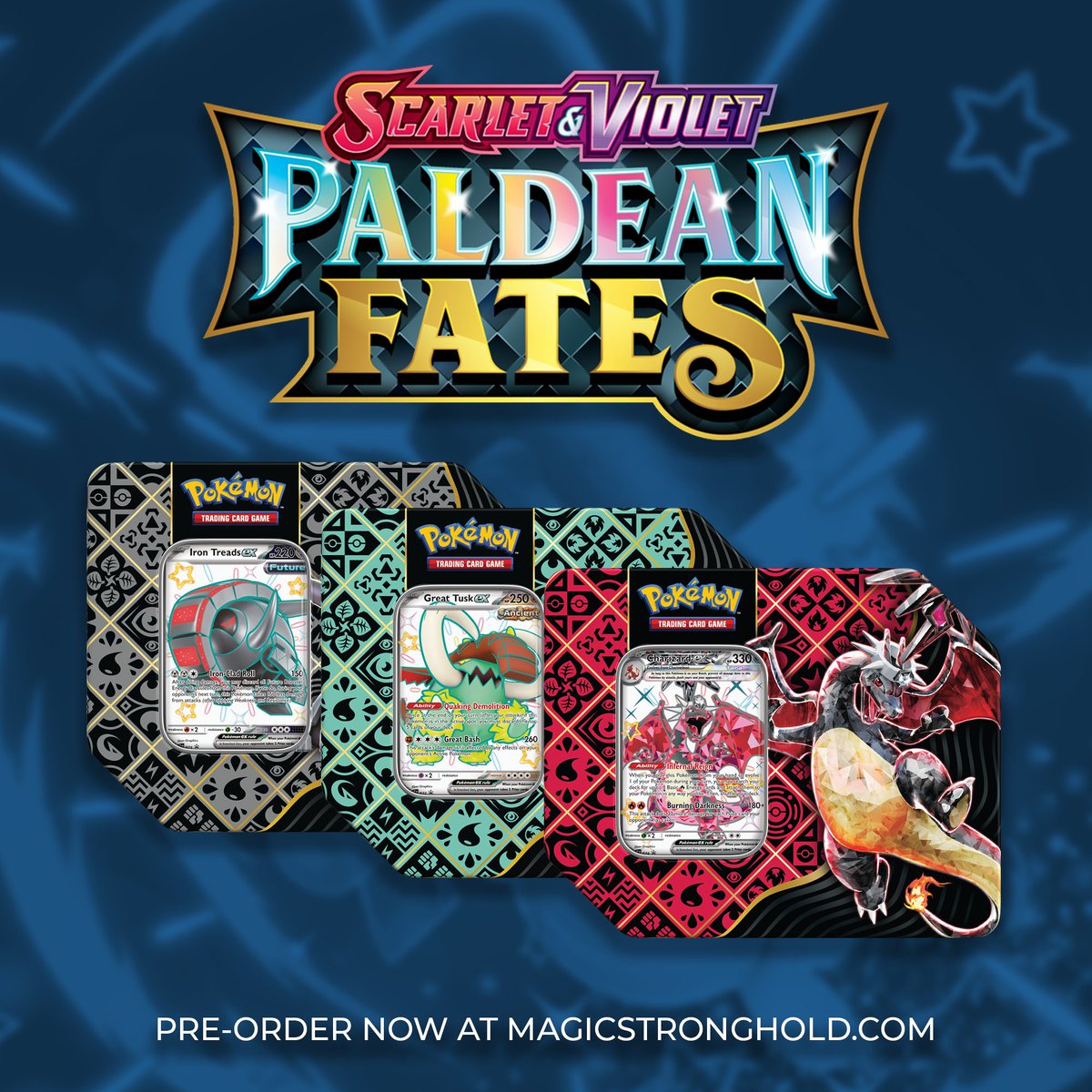 Things are looking especially shiny in the Pokémon Trading Card Game as the upcoming expansion, Scarlet &amp; Violet—Paldean Fates!

Pre Order Now at the link below!
bit.ly/4aLYoT8
