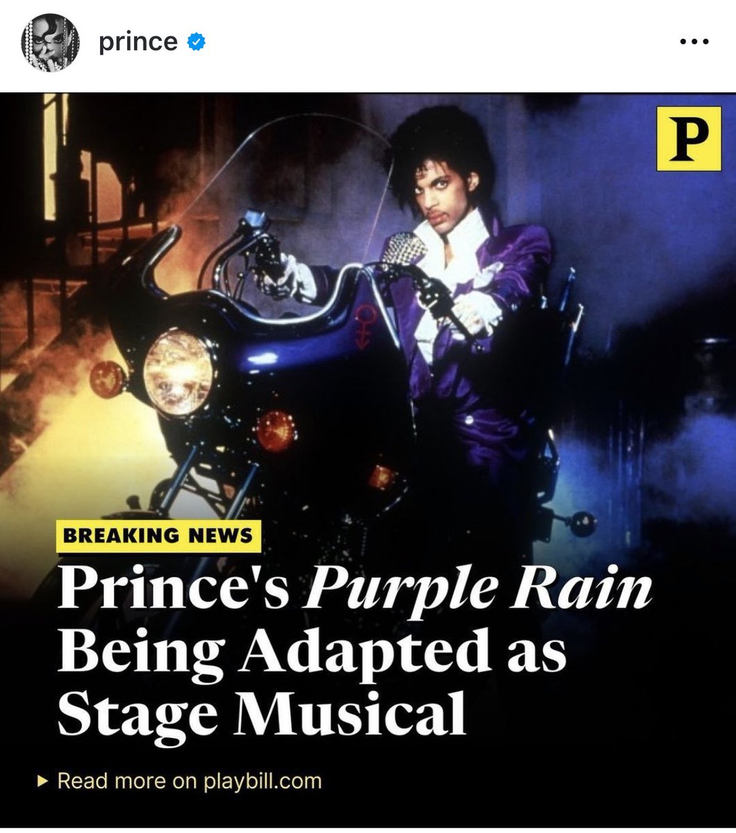 PURPLE RAIN IS COMING TO BROADWAY: Honored to Serve and Keep Prince’s Legacy FIRST CLASS 💜💯 More To Come 🔥💜🔥💜