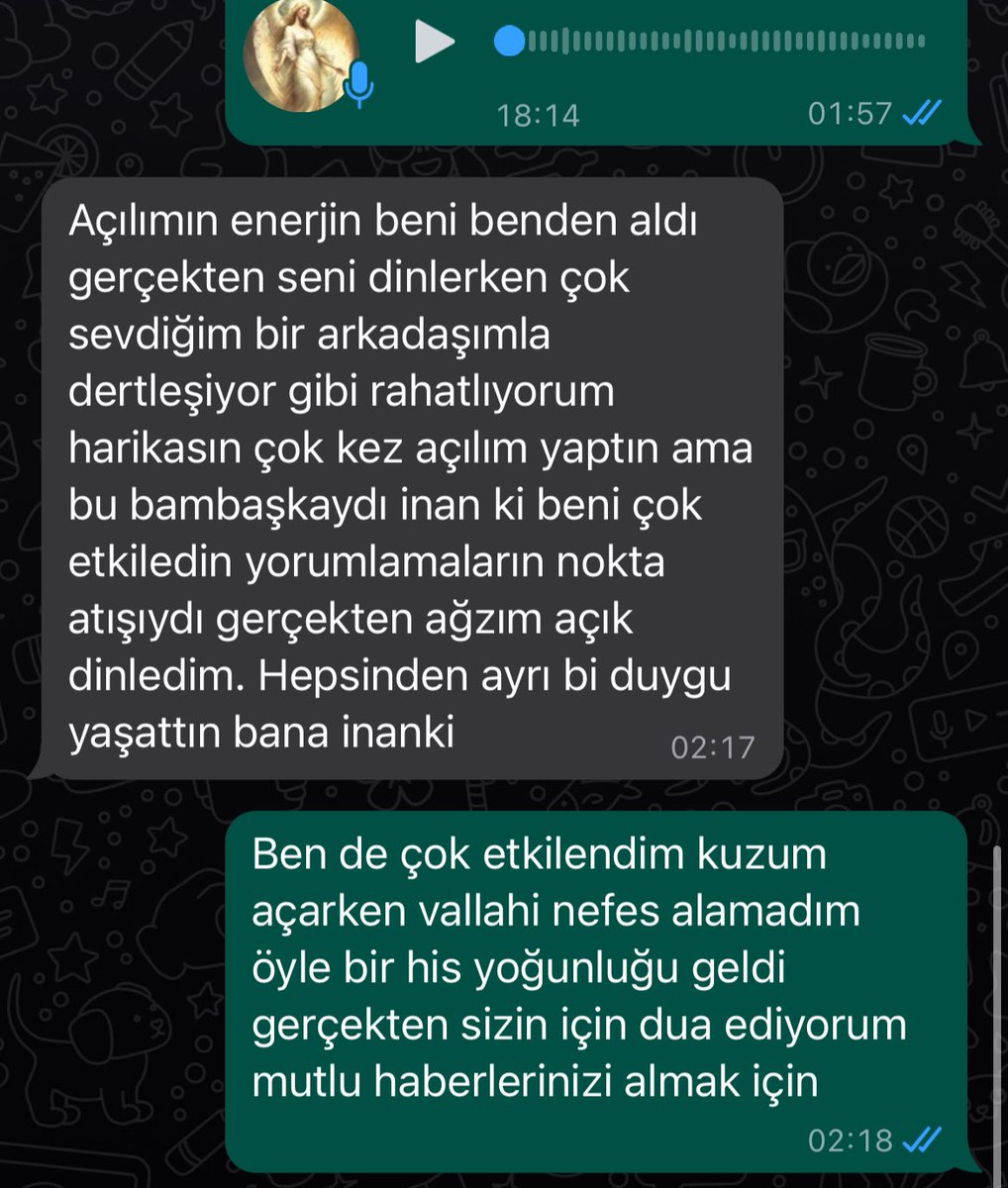 Tarot açılım geri dönüşleri ✨✨