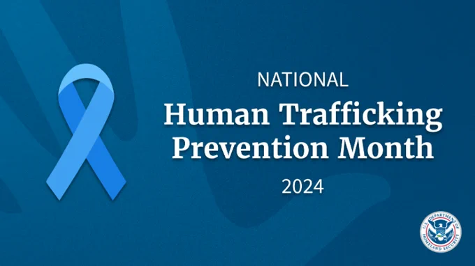 National Human Trafficking Prevention Month 2024.