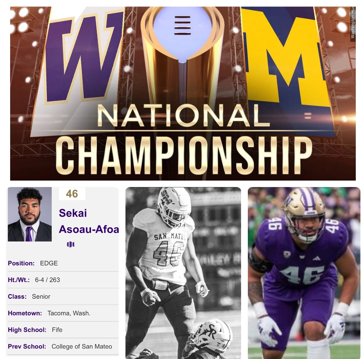 Need all of Csm Bulldog Nation to be tuned in tonight. We have one of our own playing in the CFB Championship Game. Ball out tonight Bulldog @sekai_asoau #hardeecoached @CSM_Football