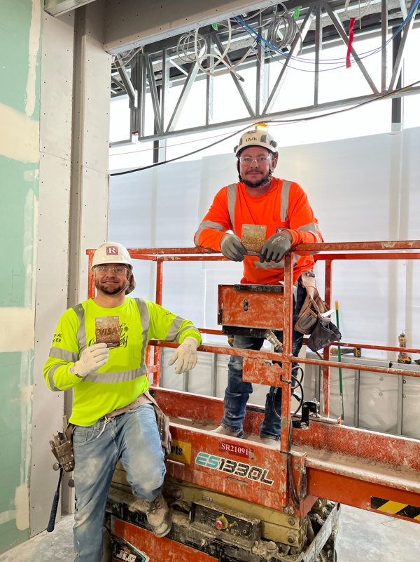 TheRaymondGroup's tweet photo. #SafetyShoutOut to Jose and Fernando Serrano at our New Sacramento Courthouse project. Both carpenters are up to date with their certifications, have clean work areas, and always wear the proper PPE. Thank you, Jose and Fernando! #SafetyBringsUsHome #BeSafeWorkSmart https://t.co/ZEpL8ha854
