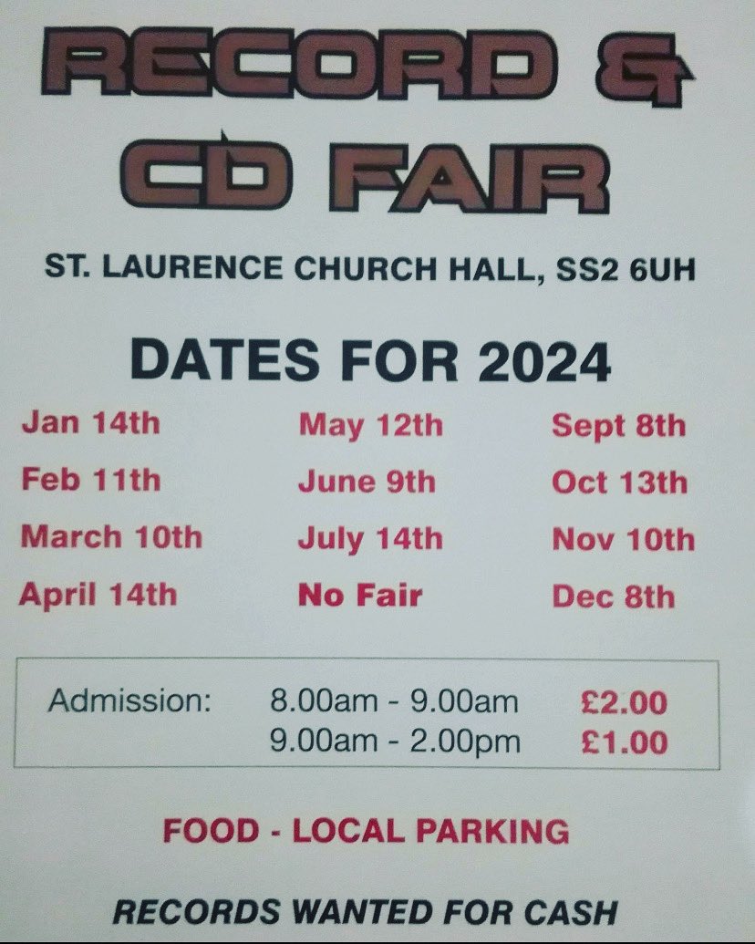 Hair of the Dog Vinyl will be making our debut at the Southend Record Fair on Sunday 14th January. Come down and pick up some quality vinyl. 

#vinylcommunity #vinylcollector #vinyladdict #vinyljunkie #recordfair