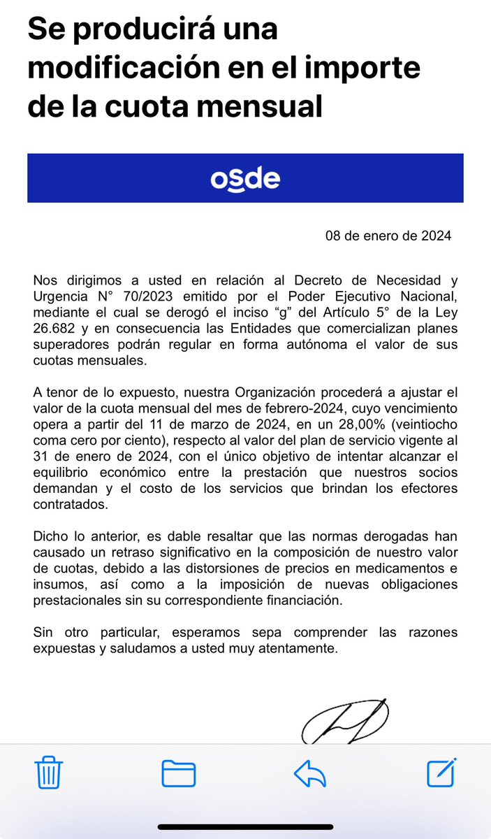 Tengo #OSDE hace 20 años para mi y mis hijos. Nunca la uso somos sanos. Podes parar de aumentarnos todos los meses. Deberías considerar un descuento por cliente que paga y no tienen siniestros. Basta estoy con ganas de bajarme de todo lo que aumente sin considerar nada