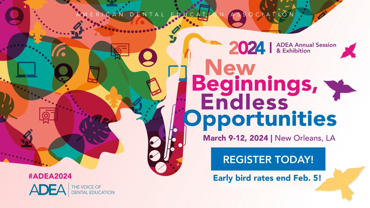 adeaweb's tweet image. Register for the 2024 ADEA Annual Session &amp;amp; Exhibition today and save $200! #ADEA2024
adea.org/2024/