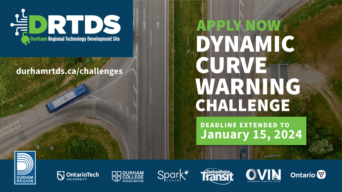 Any company is welcome to participate and apply to the Durham RTDS challenges!

Have technology or other innovative solutions that would increase awareness of the risks associated with high-speed rural skewed intersections (county curves)? Learn more: ow.ly/pvIA50QoYHf