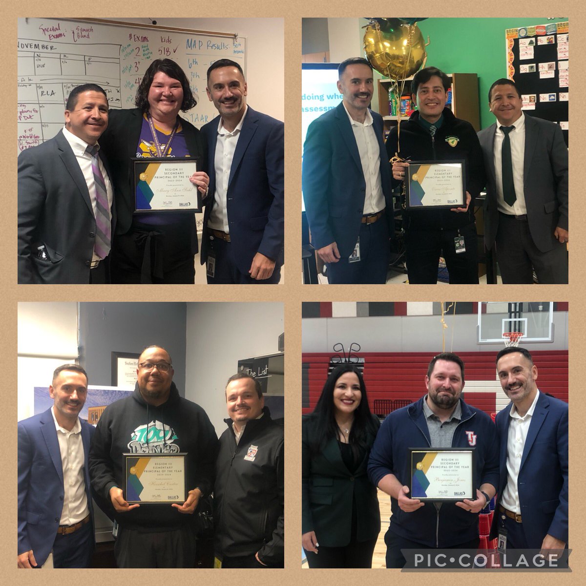 Michael Padgett (@disdpadgett) on Twitter photo Amazing start to 2024!Celebrating our Region III Principals of the Year! Congratulations to Mr. Jones <a href="/HighschoolTj/">TJ HighSchool</a>, Mr. Aponte <a href="/MapleLawnES/">Maple Lawn Elementary</a>, Mrs. Suhl <a href="/AlexWSpence1/">Alex W. Spence</a>, and Mr. Carter <a href="/ELDegolyerES/">E.L. DeGolyer ES</a>. Each leader was quick to give credit to their teachers and staffs. <a href="/DISDCelebrates/">Follow us @DallasISDatWork</a> Amazing start to 2024!Celebrating our Region III Principals of the Year! Congratulations to Mr. Jones <a href="/HighschoolTj/">TJ HighSchool</a>, Mr. Aponte <a href="/MapleLawnES/">Maple Lawn Elementary</a>, Mrs. Suhl <a href="/AlexWSpence1/">Alex W. Spence</a>, and Mr. Carter <a href="/ELDegolyerES/">E.L. DeGolyer ES</a>. Each leader was quick to give credit to their teachers and staffs. <a href="/DISDCelebrates/">Follow us @DallasISDatWork</a>