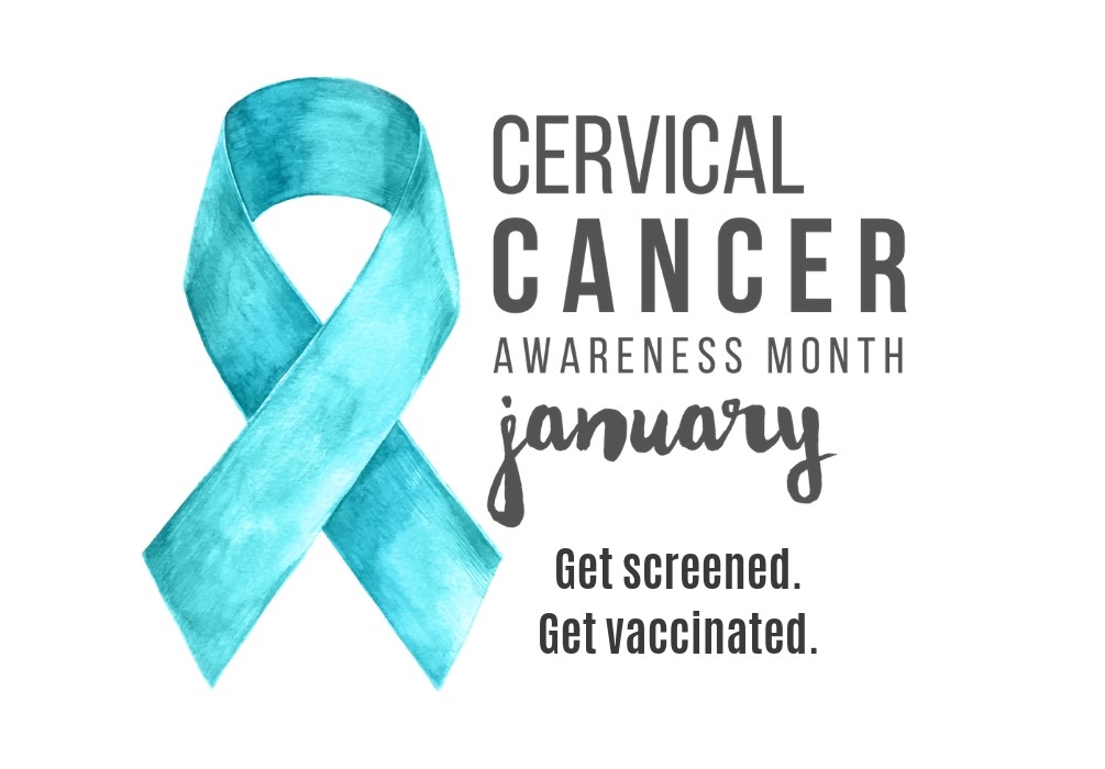 Happy #CervicalCancerAwarenessMonth Join us as we bring awareness this month! Make sure to schedule cervical cancer screenings, since prevention is key.