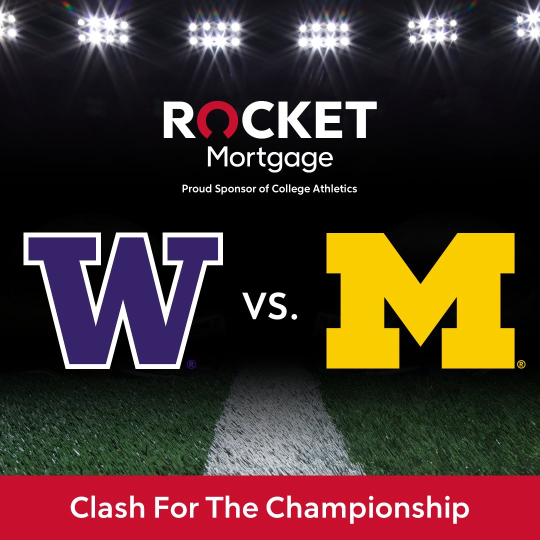 The college football crown is up for grabs! Who you got? Wolverines or Huskies? Leave your predictions below. NMLS #3030