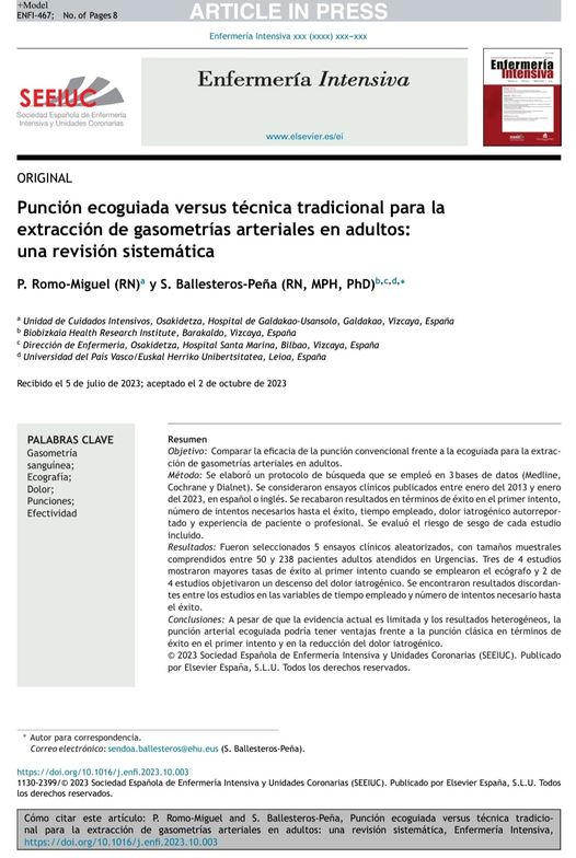 No es el primero, ni será el último, pero siempre hace ilusión ver publicado un artículo que comenzó como un TFG de una de la mis alumnas de la <a href="/upvehu/">UPV/EHU</a> . Las nuevas generaciones vienen pisando fuerte. <a href="/biobizkaia/">IIS Biobizkaia</a> <a href="/osakidetzaEJGV/">Osakidetza</a> 
authors.elsevier.com/a/1iOd-40-9z7n…