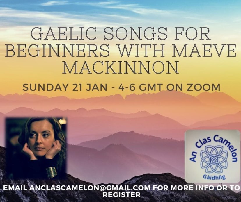 Our first song workshop of 2024 -  will be with the lovely Maeve MacKinnon